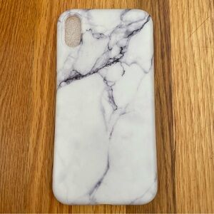 iPhone XR White Marble Phone Case
